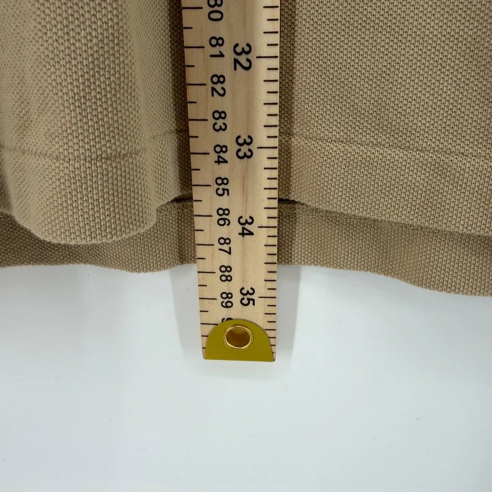Polo Ralph Lauren Polo Shirt Mens 3XB Tan Khaki Short Sleeve Pique Pony Logo